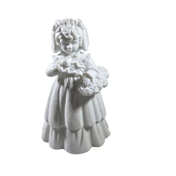 Vtg department 56 "Flower Girl" Figurine Porcelain silhouette treasures wedding - Picture 2 of 8
